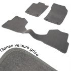 Tapis auto sur mesure SEAT Mii (De 03/2012 à ...) moquette aspect velours gris gamme Président 2 avant + arrière